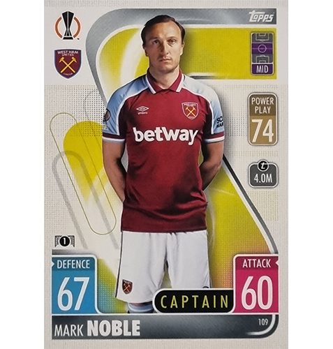 Topps Champions League 2021/2022 Nr 109 Mark Noble