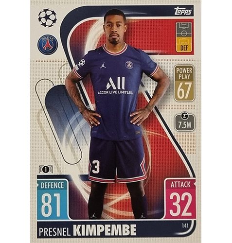 Topps Champions League 2021/2022 Nr 141 Presnel Kimpembe