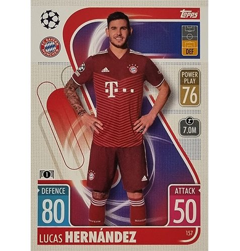 Topps Champions League 2021/2022 Nr 157 Lucas Hernandez