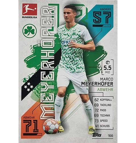 Topps Match Attax Bundesliga 2021/22 Nr 166 Marco Meyerhöfer