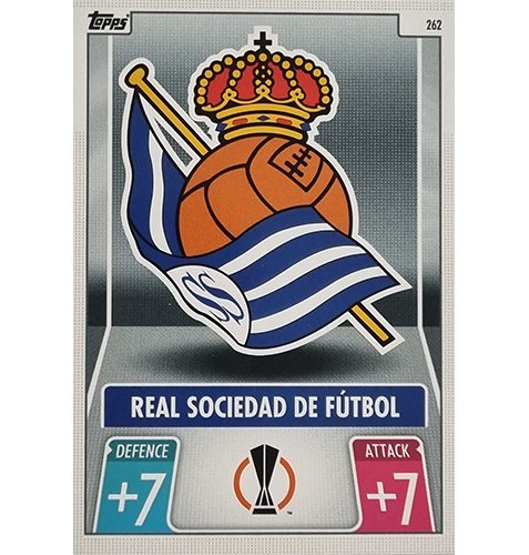 Topps Champions League 2021/2022 Nr 262 Real Sociedad De Futbal Team Badge