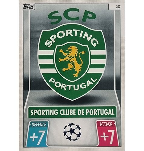 Topps Champions League 2021/2022 Nr 307 Sporting Clube De Portugal Team Badge