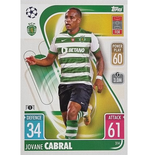 Topps Champions League 2021/2022 Nr 314 Jovane Cabral