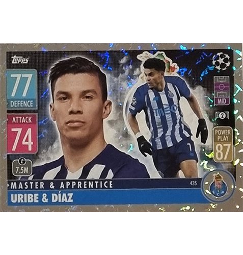 Topps Champions League 2021/2022 Nr 435 Uribe und Diaz
