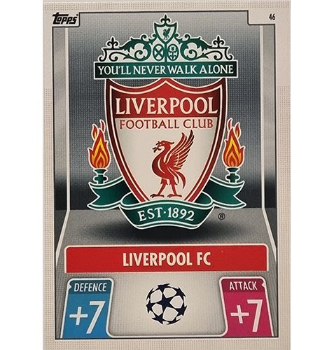Topps Champions League 2021/2022 Nr 046 Liverpool FC Team Badge