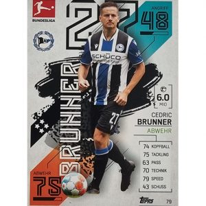 Topps Match Attax Bundesliga 2021/22 Nr 079 Cedric Brunner