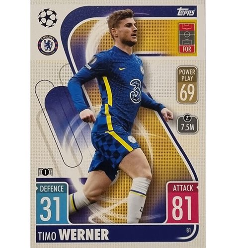 Topps Champions League 2021/2022 Nr 081 Timo Werner