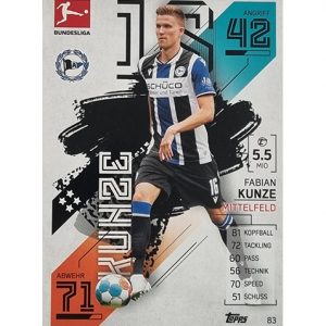 Topps Match Attax Bundesliga 2021/22 Nr 083 Fabian Kunze