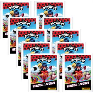 Panini Miraculous Ladybug Heroez in the World Sticker 10x Stickertüten