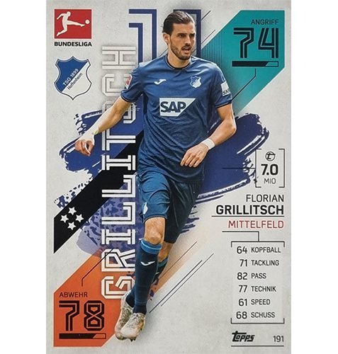 Topps Match Attax Bundesliga 2021/22 Nr 191 Florian Grillitsch