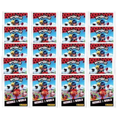 Panini Miraculous Ladybug Heroez in the World Sticker 20x Stickertüten