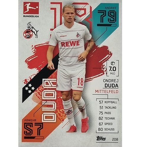 Topps Match Attax Bundesliga 2021/22 Nr 208 Ondrej Duda