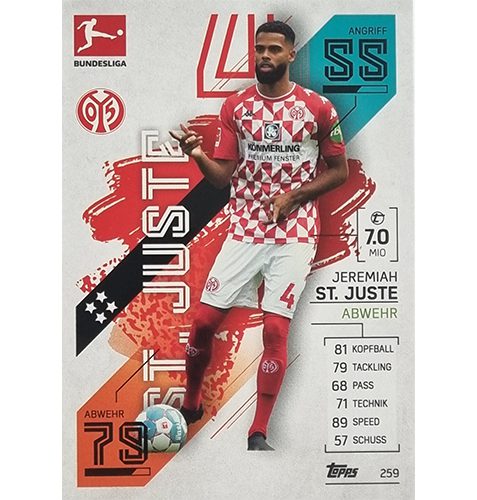 Topps Match Attax Bundesliga 2021/22 Nr 259 Jeremiah St Juste