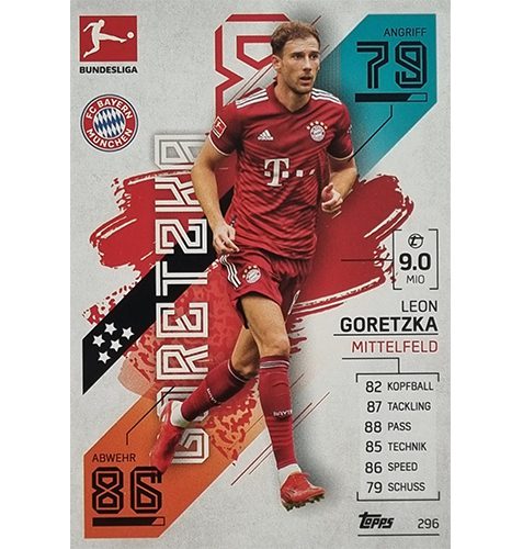 Topps Match Attax Bundesliga 2021/22 Nr 296 Leon Goretzka