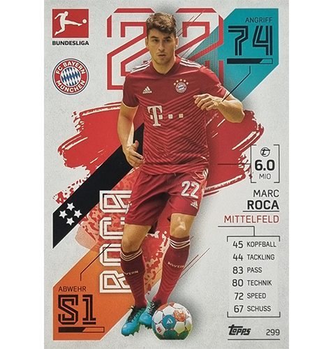 Topps Match Attax Bundesliga 2021/22 Nr 299 Marc Roca