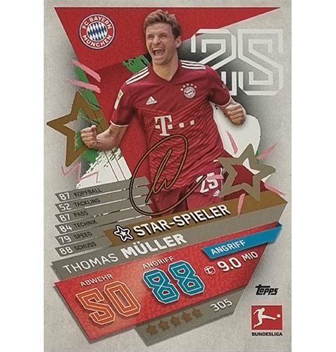 Sticker 227 TOPPS Bundesliga 2017/2018 Thomas Müller 