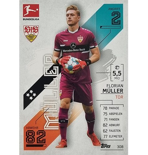 Topps Match Attax Bundesliga 2021/22 Nr 308 Florian Müller