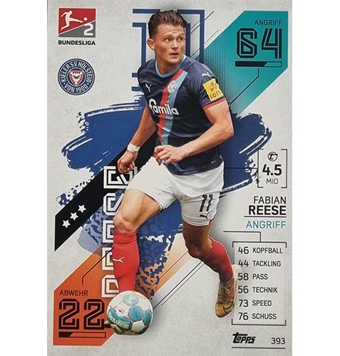 Topps Match Attax Bundesliga 2021/22 Nr 393 Fabian Reese
