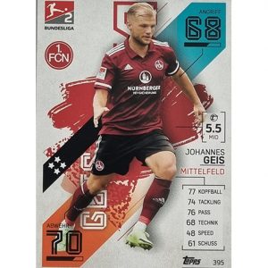 Topps Match Attax Bundesliga 2021/22 Nr 395 Johannes Geis
