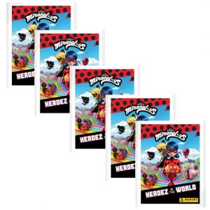 Panini Miraculous Ladybug Heroez in the World Sticker 5x Stickertüten
