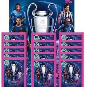 Topps Champions League Sticker 2021/2022 Album + 15x Tüten