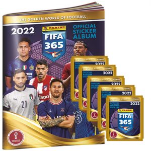 Panini FIFA 365 2022 Sticker Sammelalbum + 5x Stickertüten