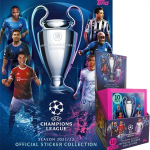Topps Champions League Sticker 2021/2022 Album + Display