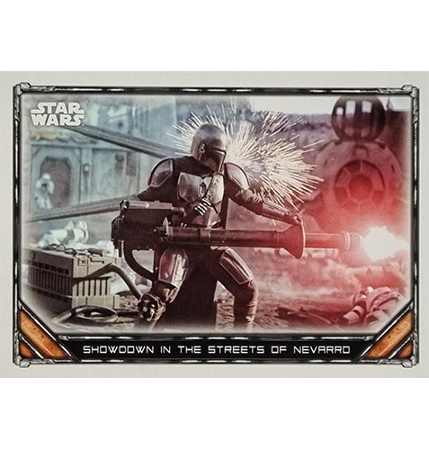 Topps The Mandalorian Trading Cards 2021 Nr 072 Showdown in the streets of nevarro