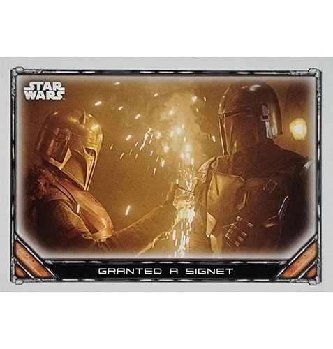 Topps The Mandalorian Trading Cards 2021 Nr 075 Granted a signet