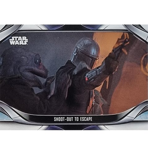 Topps The Mandalorian Trading Cards 2021 Nr 097 Shoot out to escape