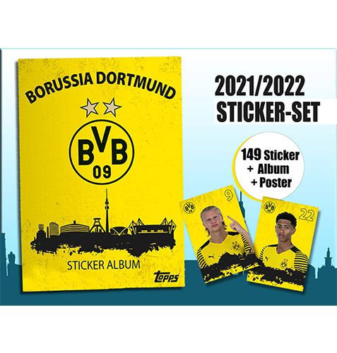 Topps BVB Offizielles Sticker-Set 2021/2022