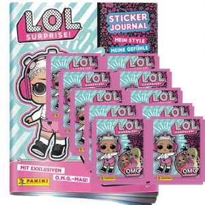 Panini LOL Surprise OMG Sticker 2021 Stickeralbum + 10 Tüten