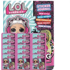 Panini LOL Surprise OMG Sticker 2021 Stickeralbum + 15 Tüten