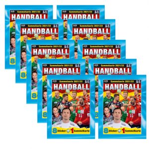1x Sammelalbum Blue Ocean Handball Sticker 2021/22 1 x Display je 25 Tüten 
