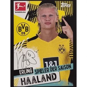 Topps Bundesliga Sticker Saison 2021/2022 Nr 010 Erling Haaland