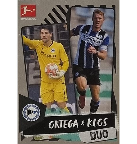 Topps Bundesliga Sticker Saison 2021/2022 Nr 103 Ortega und Klos Duo