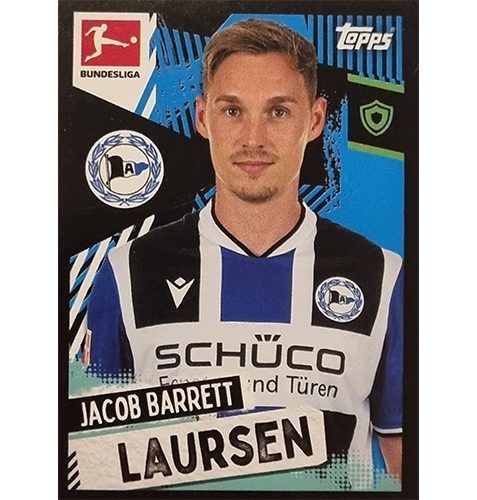 Topps Bundesliga Sticker Saison 2021/2022 Nr 109 Jacob Barrett Laursen