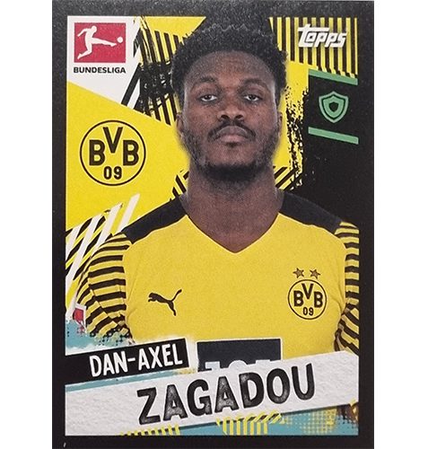 Topps Bundesliga Sticker Saison 2021/2022 Nr 151 Dan Axel Zagadou