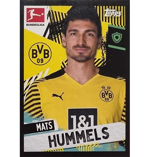 Topps Bundesliga Sticker Saison 2021/2022 Nr 152 Mats Hummels