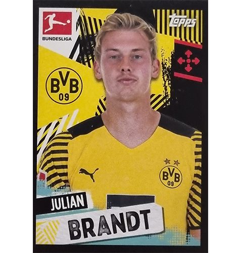 Topps Bundesliga Sticker Saison 2021/2022 Nr 158 Julian Brandt
