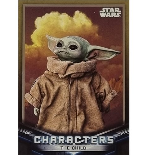 Topps The Mandalorian Trading Cards 2021 Nr C 16 The Child Yellow Parallels