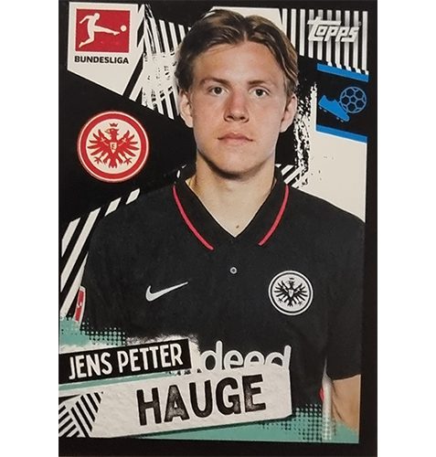 Topps Bundesliga Sticker Saison 2021/2022 Nr 183 Jens Petter Hauge