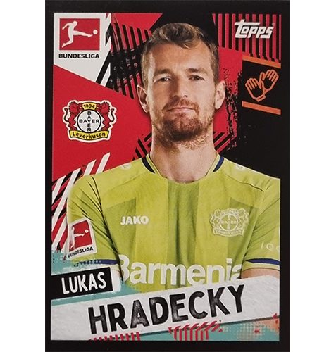 Topps Bundesliga Sticker Saison 2021/2022 Nr 304 Lukas Hradecky