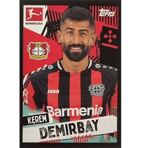 Topps Bundesliga Sticker Saison 2021/2022 Nr 312 Kerem Demirbay
