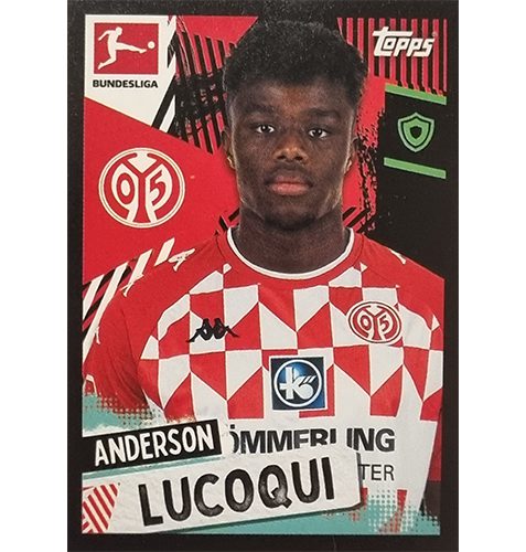 Topps Bundesliga Sticker Saison 2021/2022 Nr 329 Anderson Lucoqui