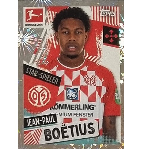 Topps Bundesliga Sticker Saison 2021/2022 Nr 340 Jean-Paul Boetius