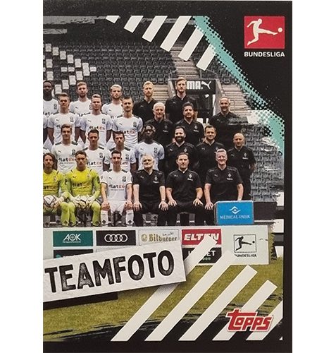 Topps Bundesliga Sticker Saison 2021/2022 Nr 347 Mannschaftsfoto Mönchengladbach