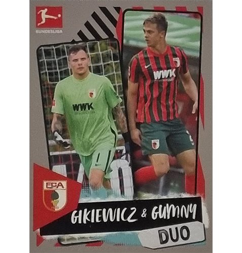 Topps Bundesliga Sticker Saison 2021/2022 Nr 037 Gikiewicz und Gumny