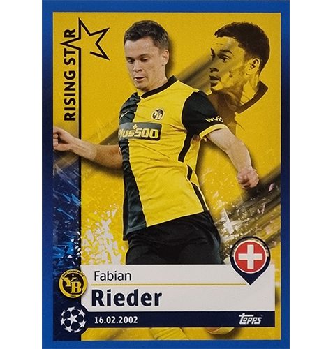 Topps Champions League Sticker 2021/2022 Nr 488 Fabian Rieder