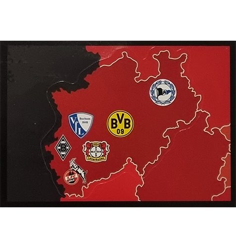 Topps Bundesliga Sticker Saison 2021/2022 Nr 007 Bundesliga Landkarte